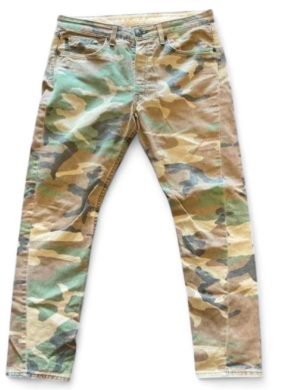 rag & bone Women's Straight Leg Camo Pants - Green & Brown